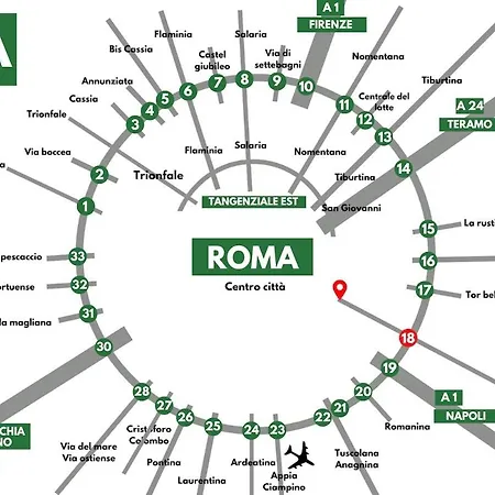 Jacuzzi-garden Double Ensuite Wifi Ac Near Metro * רומא